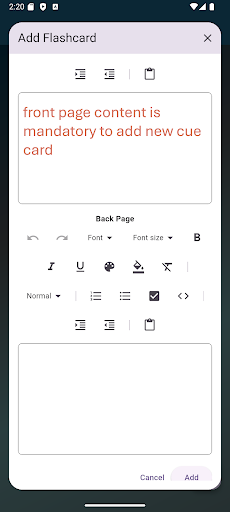 Cue Cards -Notes Learn and Host