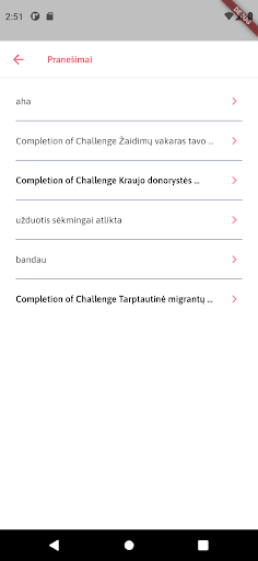 Android application Rainbow Challenge screenshort