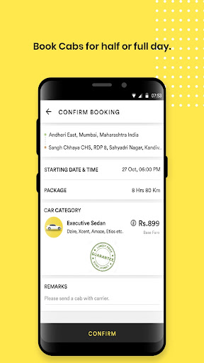 Goa Cab -Book Cabs/Taxi Screen 3