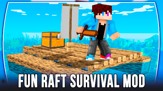 Mod Map Raft Survival for MCPE