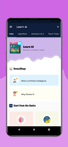 Android application Learn AI with Python [PRO] screenshort