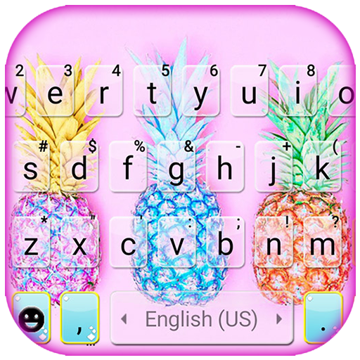Colorful Pineapples Keyboard T logo