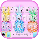 Descargar Colorful Pineapples Keyboard Theme Instalar Más reciente APK descargador