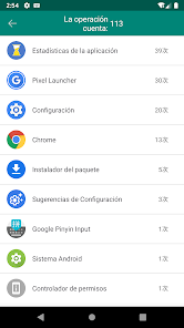 Captura 4 Estadísticas de la aplicación android