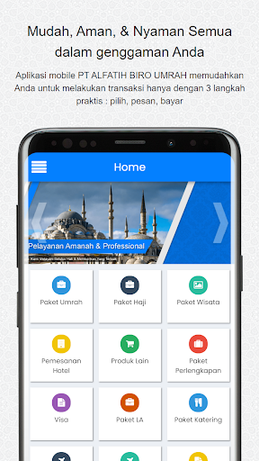 Android application ALFATIHTOUR screenshort