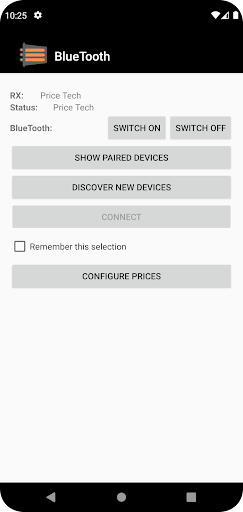 Android application Bitztek PriceList display screenshort