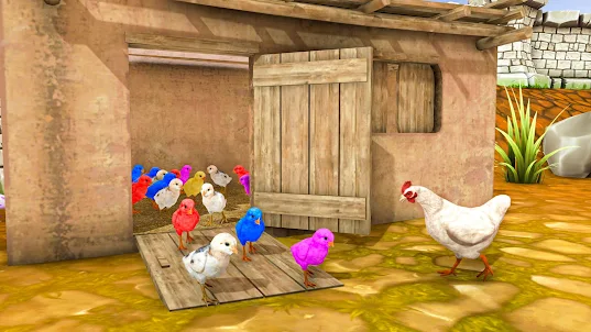 Colorful Chicks: Hen Simulator