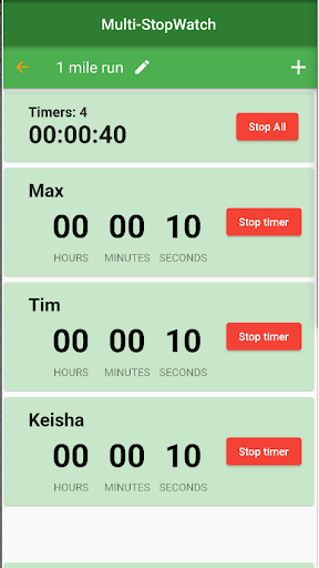 Multi-StopWatch Screen 2