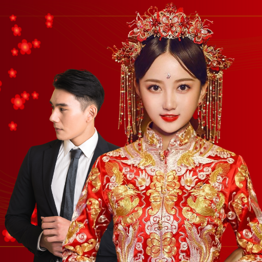 Modern Chinese Wedding Couple
