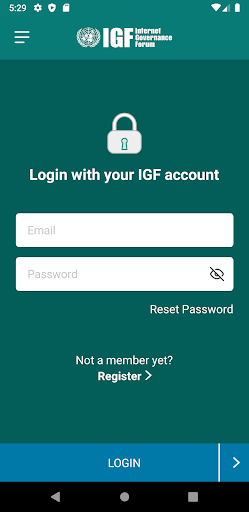 Screenshot of UN IGF