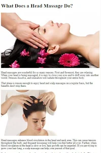 How to Do a Head Massage