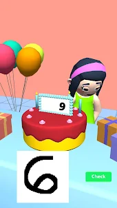 Number Draw 3D