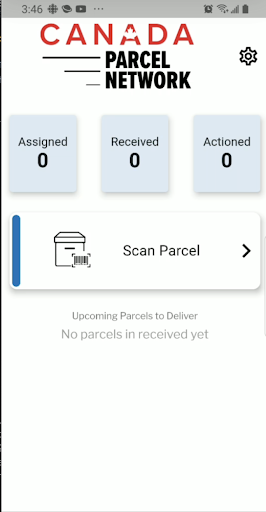 Canada Parcel Network Screen 2