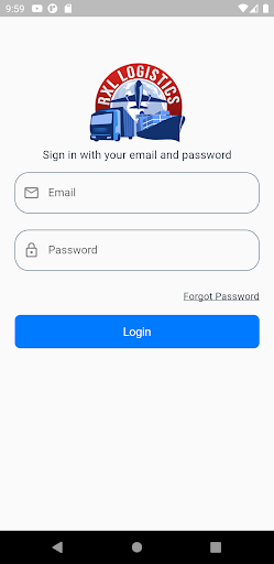 Android application RXL Logistics screenshort