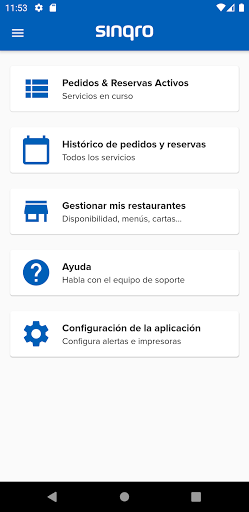 Android application Sinqro screenshort