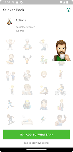 Actions WAStickerApps Screen 2