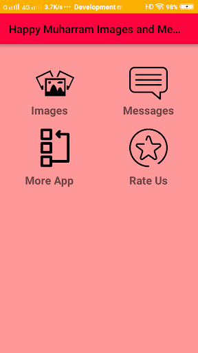 Android application Happy Muharram Greetings screenshort