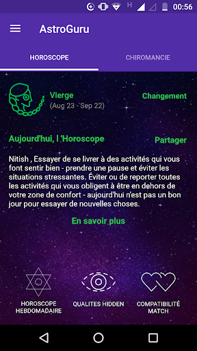 Aperçu de l'application