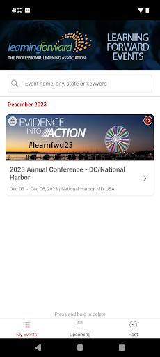 LearnFwd Events Screen 2