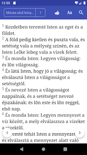 Android application Hungarian Bible screenshort