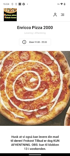 Android application Enricco Pizza 2000 screenshort