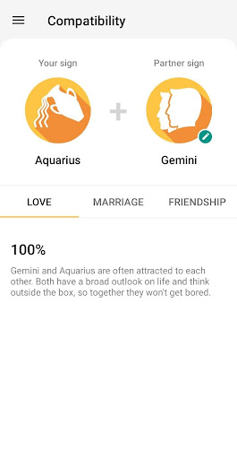 Aquarius Horoscope Screen 3