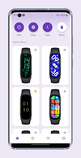 Android application Mi Band 7 Watch Faces screenshort
