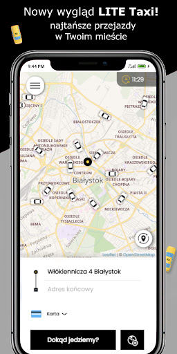 Android application LITE Taxi - tanie przejazdy screenshort