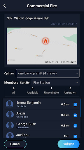 MRF Fire Notification Screen 2