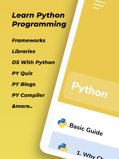 Screenshot of Learn Python Tutorials 2022