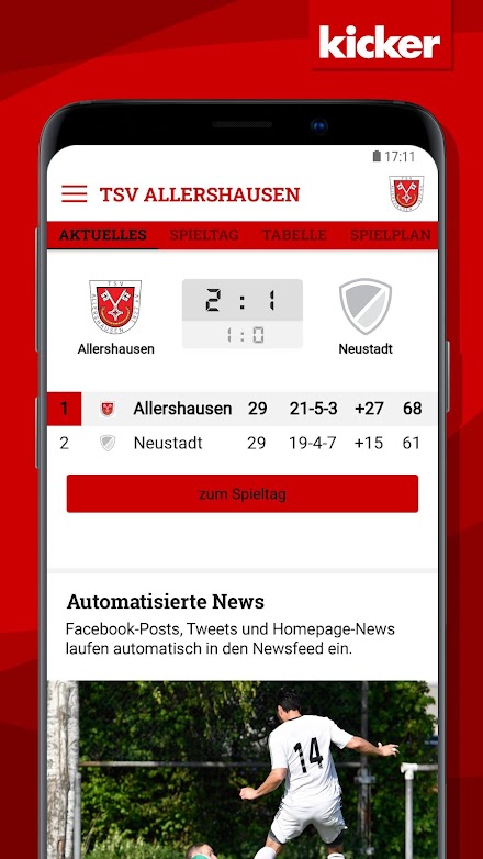 TSV Fussball Screen 3