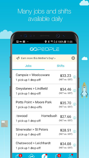 Android application Go People - Runner App screenshort