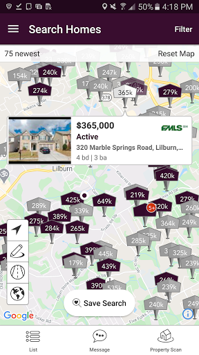 Android application BHHS Georgia Properties screenshort