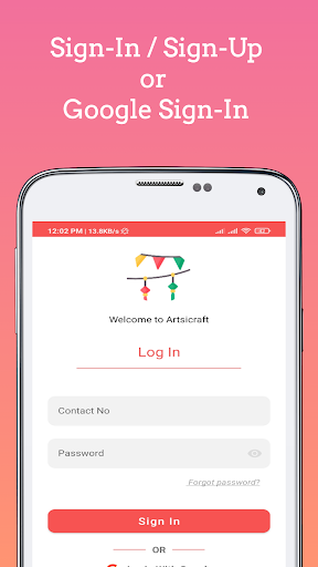 Android application ArtsiCraft - Crafts Product screenshort