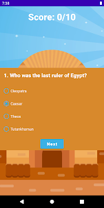 Test about Egypt