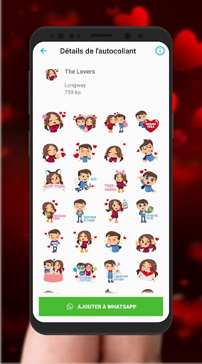 Love Story Stickers For Whatsapp