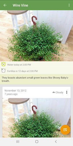 Garden Manager : Plant Alarm Screen 2