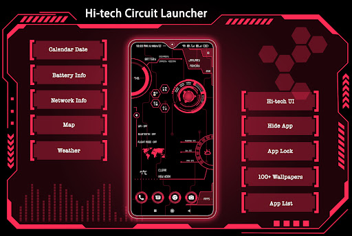 Android application Hi-tech Circuit Launcher screenshort
