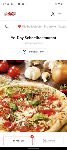 Android application Ye-Doy Schnellrestaurant screenshort