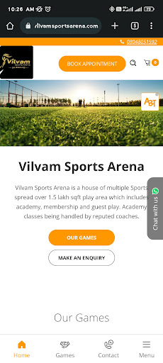Android application Vilvam screenshort