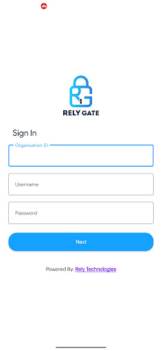 Android application Rely Gate screenshort