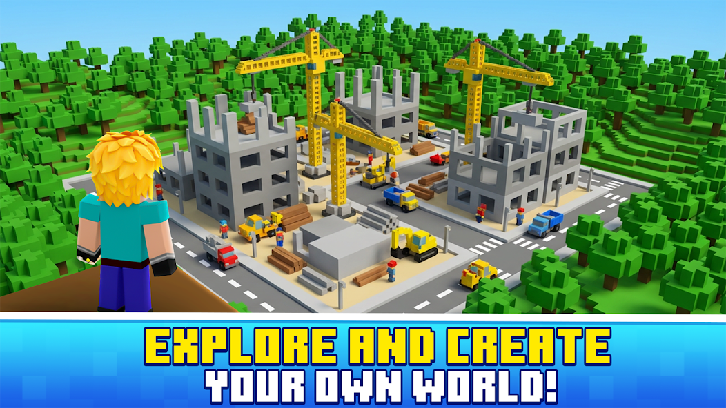 Town Village: Building World MOD APK screenshot