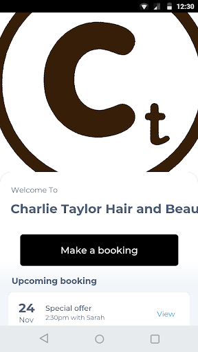 Android application Charlie Taylor Hair and Beauty screenshort