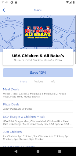 USA Chicken & Ali Babas Screen 2