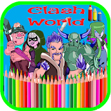 Coloring book for Clash World icon
