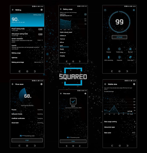 [EMUI5/8/9]Squared Theme Screen 3