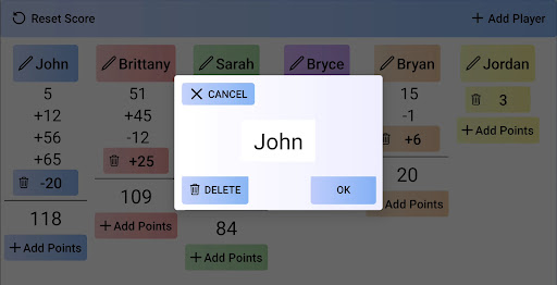 Score Keeper Screen 3
