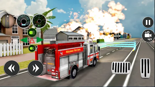 Pro Firetruck Firefighter Game