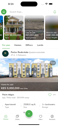 Android application Keja - Find your dream home screenshort