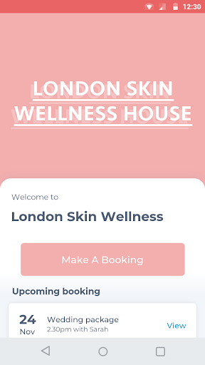 Android application London Skin Wellness screenshort